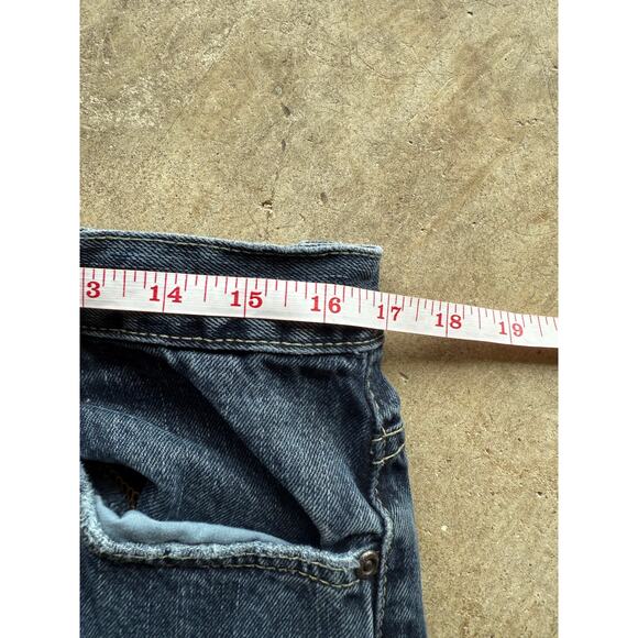 2000s U.S. Polo Assn. Black Denim Straight Leg Jeans Size 34x31.5 Embroidered - Picture 5 of 8